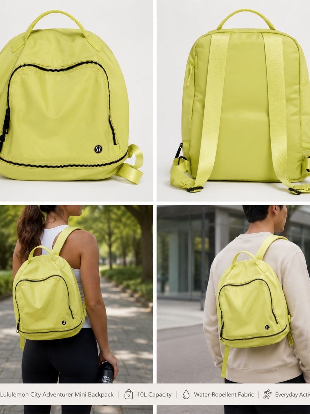 lululemon athletica Mini City Adventurer Backpack in Lime